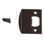 Emtek 86086US Square Corner Extended Lip Strike for Passage, Privacy or Key-In Sets
