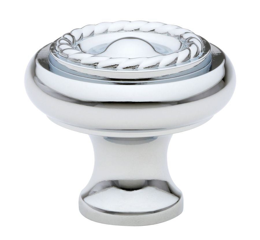 Emtek - Rope 1-1/4" Cabinet Knob - Polished Chrome