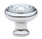 Emtek - Rope 1-1/4" Cabinet Knob - Polished Chrome