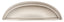 Emtek 86123US15 Cup Cabinet Pull with 3" Center To Center Satin Nickel Finish