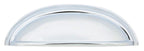 Emtek - Cup Cabinet Pull with 3" Center To Center - Polished Chrome