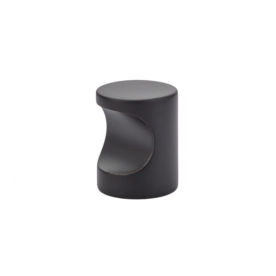 Emtek - Large Modern Finger Cabinet Pull - Flat Black