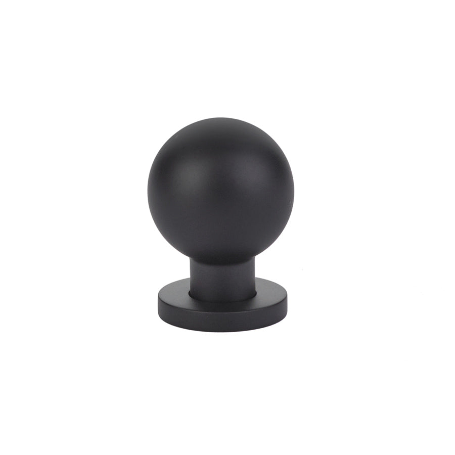 Emtek - Modern Globe 1" Cabinet Knob - Flat Black