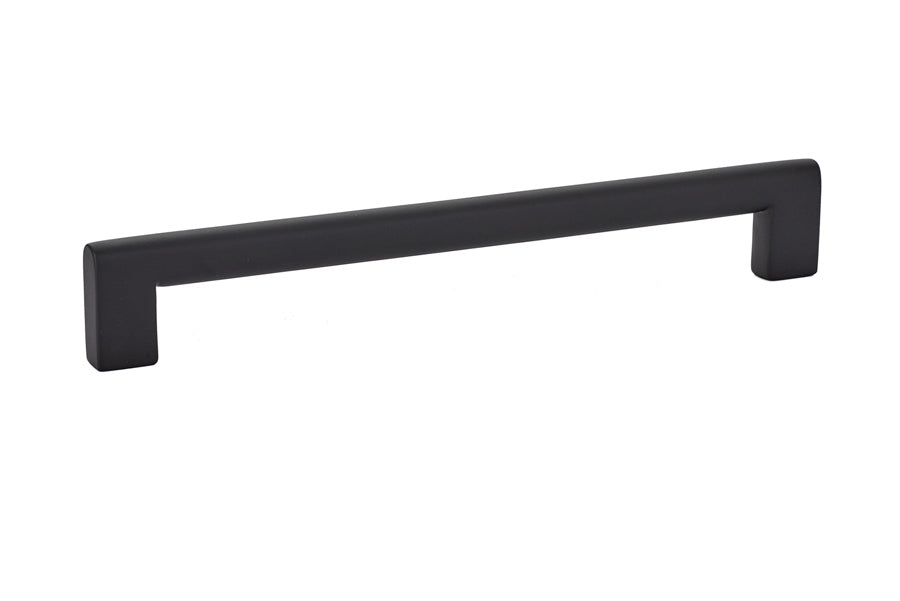 Emtek - Trail Cabinet Pull with 8" Center To Center - Flat Black
