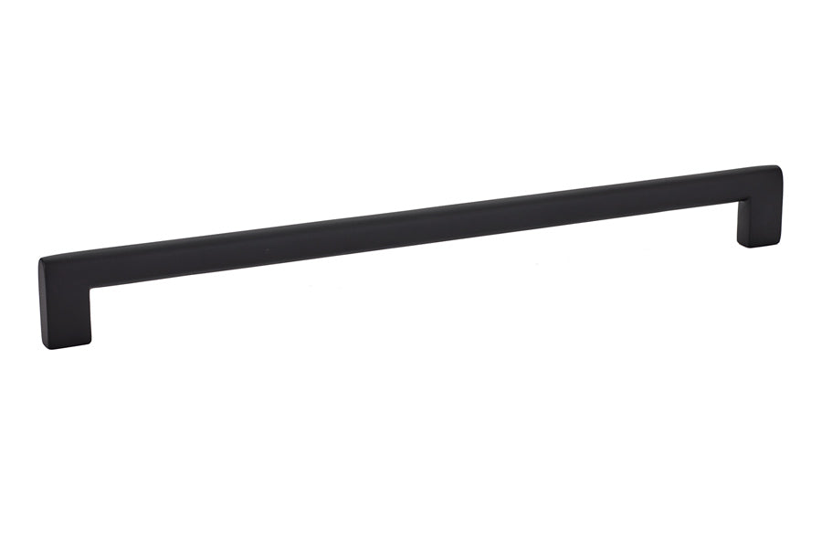 Emtek - Trail Cabinet Pull with 12" Center To Center - Flat Black