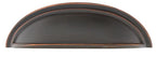 Emtek - Cup Cabinet Pull with 4" Center To Center - Oil Rubbed Bronze