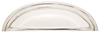 Emtek - Cup Cabinet Pull with 4" Center To Center - Polished Nickel Lifetime