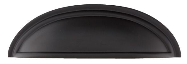 Emtek - Cup Cabinet Pull with 4" Center To Center - Flat Black
