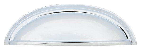 Emtek - Cup Cabinet Pull with 4" Center To Center - Polished Chrome