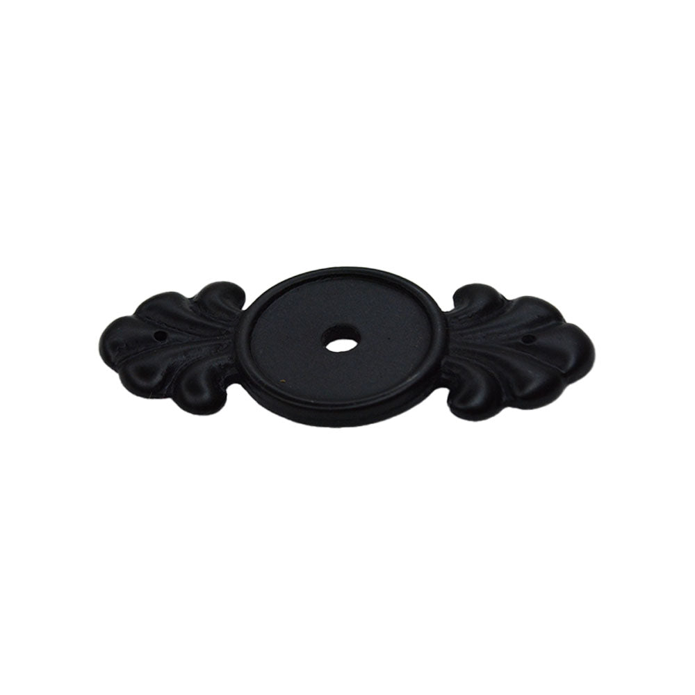 Emtek - Tuscany Bronze Backplate for Cabinet Knob - Flat Black Bronze