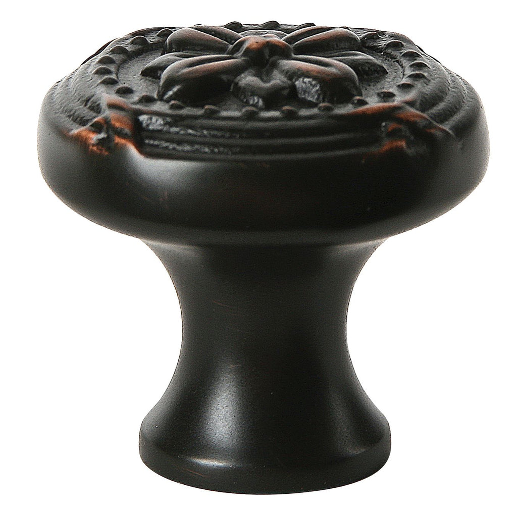 Emtek - Ribbon and Reed 1-1/4" Cabinet Knob - Oil Rubbed Bronze