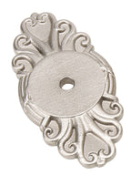Emtek - Ribbon and Reed Backplate for Cabinet Knob - Satin Nickel