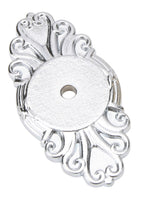 Emtek - Ribbon and Reed Backplate for Cabinet Knob - Polished Chrome