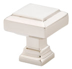 Emtek - Geometric Square 1-1/4" Cabinet Knob - Polished Nickel Lifetime