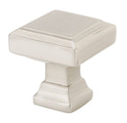 Emtek - Geometric Square 1-1/4" Cabinet Knob - Satin Nickel