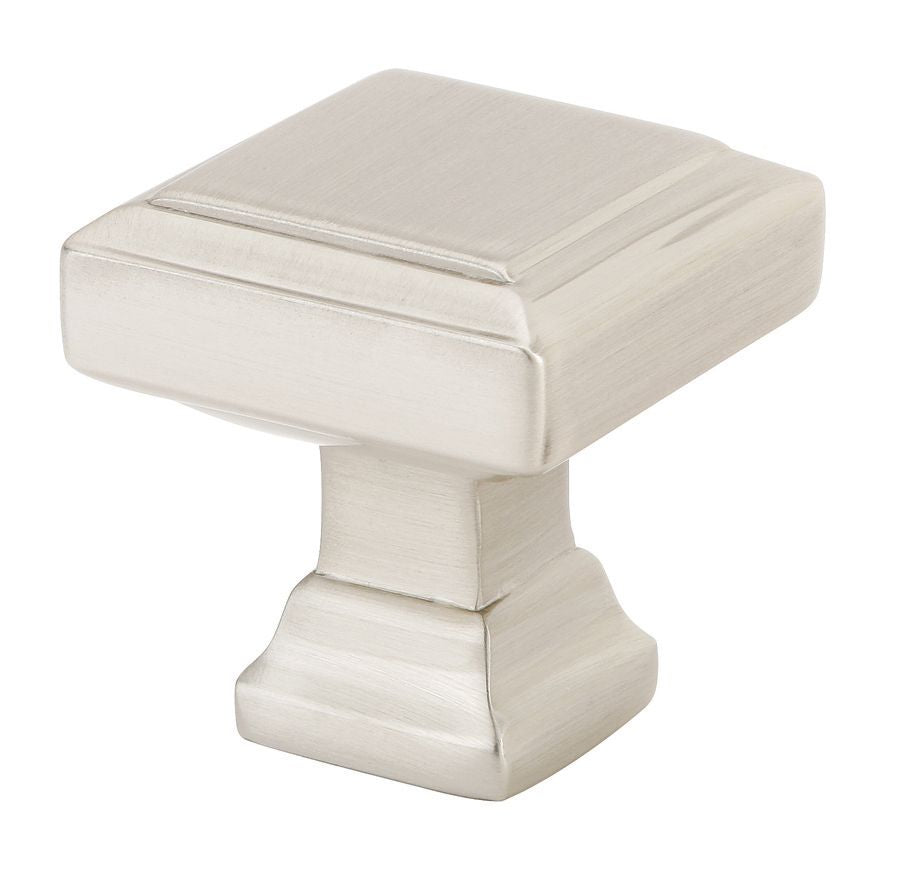 Emtek - Geometric Square 1-3/8" Cabinet Knob - Satin Nickel