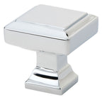 Emtek - Geometric Square 1-3/8" Cabinet Knob - Polished Chrome