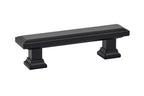 Emtek - Geometric Rectangular Cabinet Pull with 3" Center to Center - Flat Black