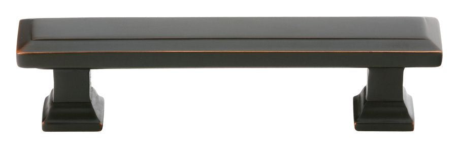 Emtek - Geometric Rectangular Cabinet Pull with 3-1/2" Center to Center - Oil Rubbed Bronze
