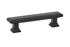 Emtek - Geometric Rectangular Cabinet Pull with 3-1/2" Center to Center - Flat Black
