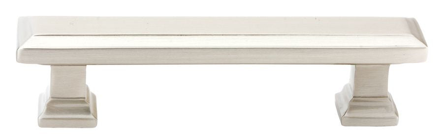 Emtek - Geometric Rectangular Cabinet Pull with 4" Center to Center - Satin Nickel
