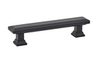 Emtek - Geometric Rectangular Cabinet Pull with 4" Center to Center - Flat Black