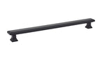Emtek - Geometric Rectangular Cabinet Pull with 10" Center to Center - Flat Black