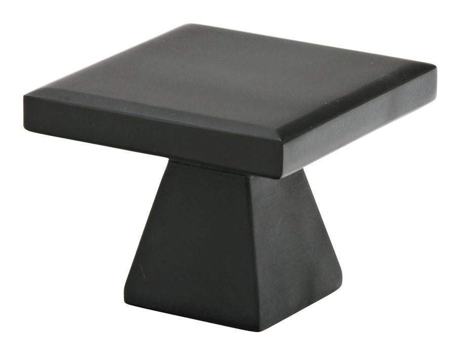 Emtek 86319US19 Podium 1-1/4" Cabinet Knob Flat Black Finish Main image