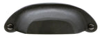 Emtek - Bronze Ranch Bin Cabinet Pull with 4" Center to Center - Flat Black Bronze