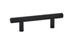 Emtek - Brass Bar Cabinet Pull with 3" Center to Center - Flat Black