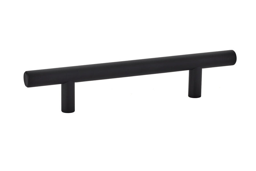 Emtek - Brass Bar Cabinet Pull with 4" Center to Center - Flat Black