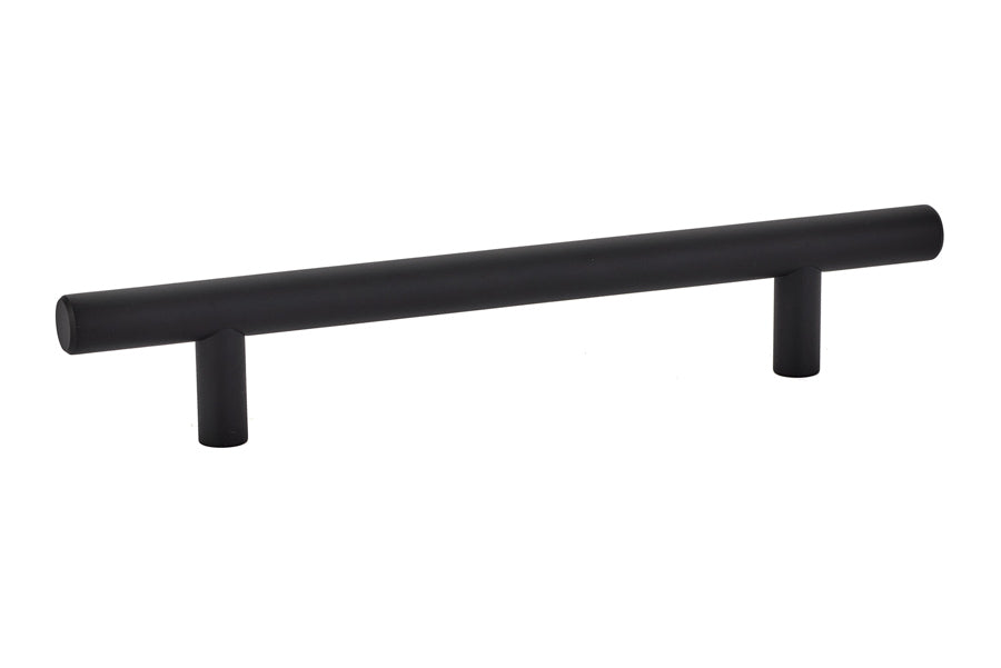 Emtek - Brass Bar Cabinet Pull with 5" Center to Center - Flat Black