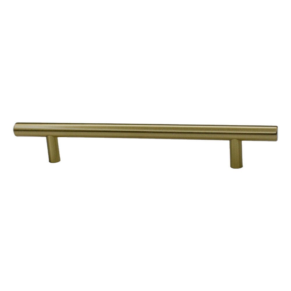 Emtek - Brass Bar Cabinet Pull with 6" Center to Center - Satin Brass