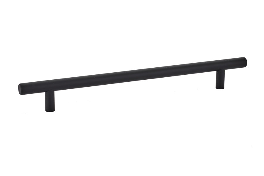 Emtek - Brass Bar Cabinet Pull with 8" Center to Center - Flat Black