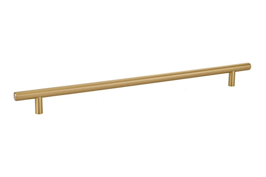 Emtek 86365US4 Brass Bar Cabinet Pull with 12" Center to Center Satin Brass Finish Main image