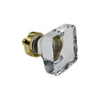 Emtek - Square 1-3/8" Cabinet Knob - Polished Brass Lifetime