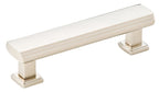 Emtek - Art Deco Cabinet Pull with 3-1/2" Center to Center - Satin Nickel