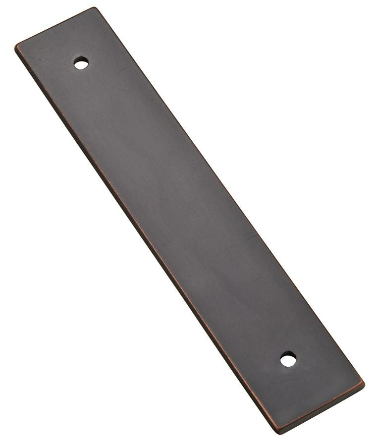 Emtek - Art Deco Rectangular Backplate for Cabinet Pull with 4" Center to Center - Oil Rubbed Bronze