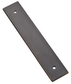 Emtek - Art Deco Rectangular Backplate for Cabinet Pull with 4" Center to Center - Oil Rubbed Bronze