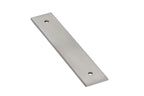 Emtek - Art Deco Rectangular Backplate for Cabinet Pull with 4" Center to Center - Satin Nickel