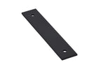 Emtek - Art Deco Rectangular Backplate for Cabinet Pull with 4" Center to Center - Flat Black