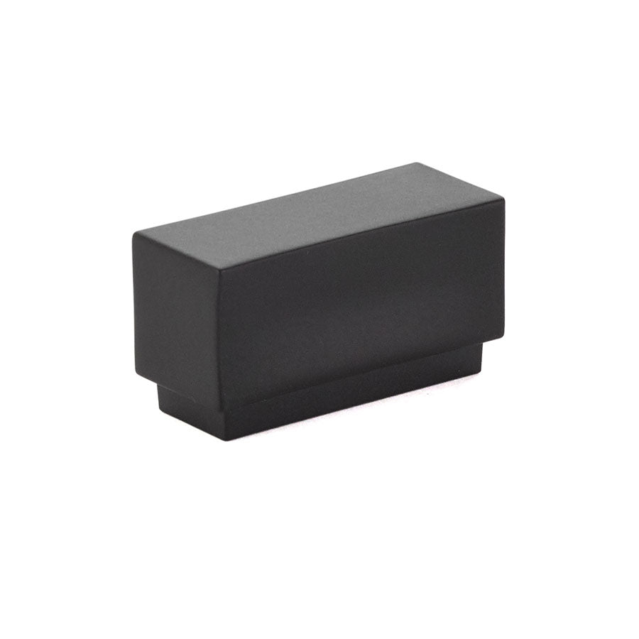Emtek - Cinder 1-5/8" Cabinet Knob with 1" Center to Center - Flat Black