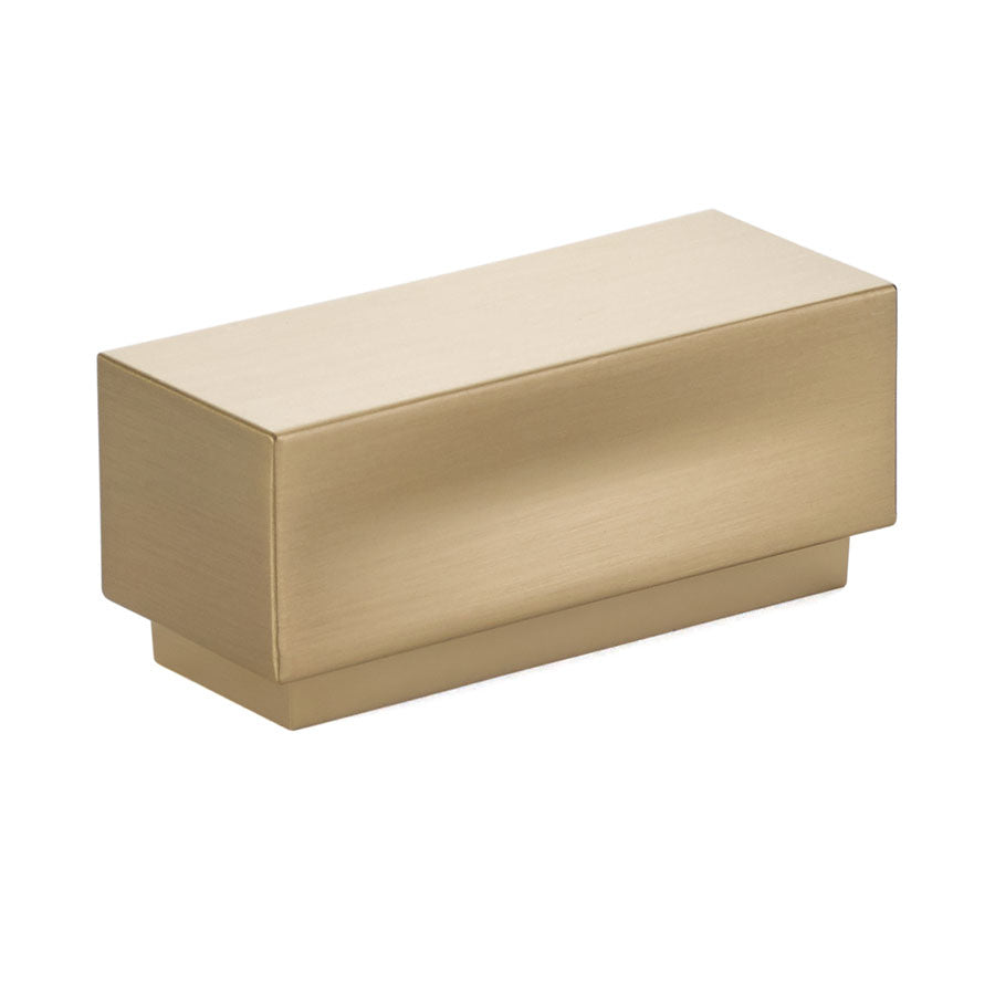 Emtek 86447US4 Cinder 2-1/4" Cabinet Knob with 1" Center to Center Satin Brass Finish Main image