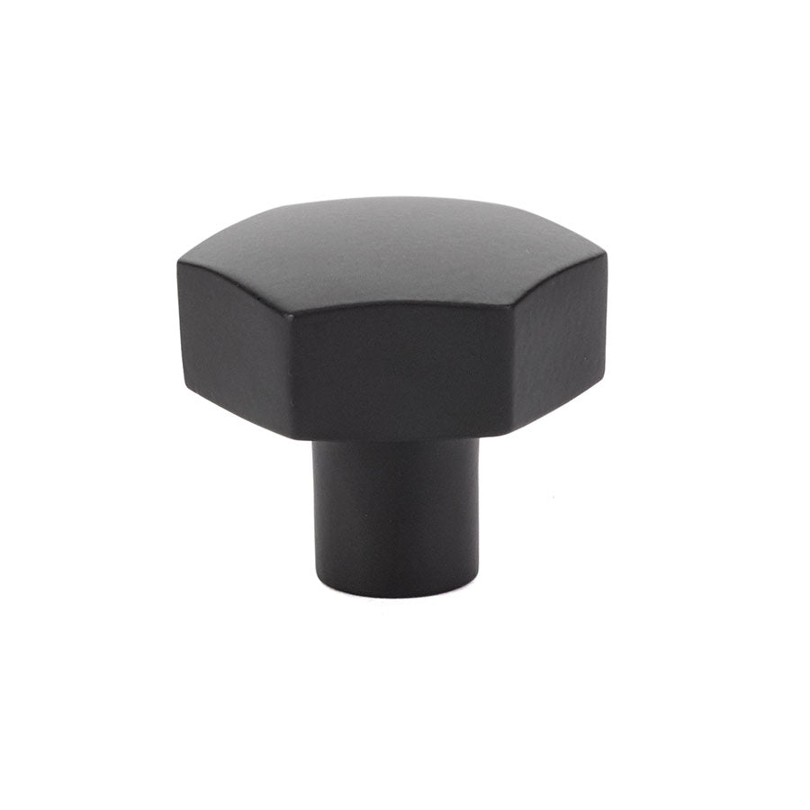 Emtek - Mod Hex 1-1/2" Cabinet Knob - Flat Black