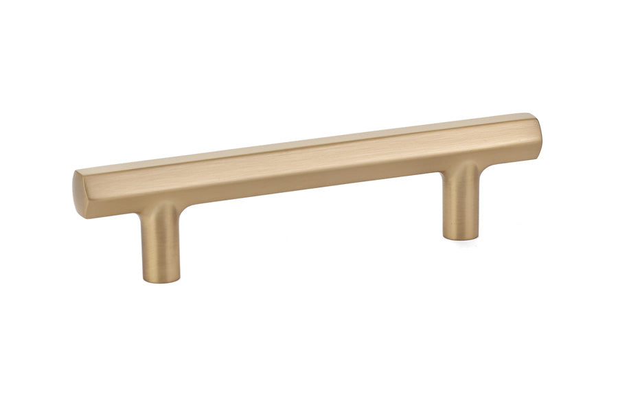 Emtek - Mod Hex Cabinet Pull with 3-1/2" Center to Center - Satin Brass