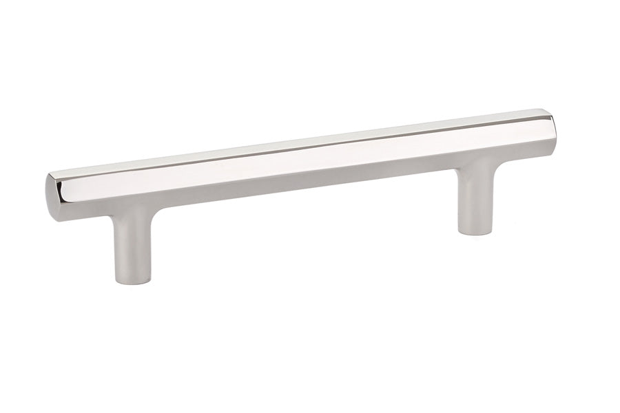 Emtek - Mod Hex Cabinet Pull with 4" Center to Center - Polished Nickel Lifetime