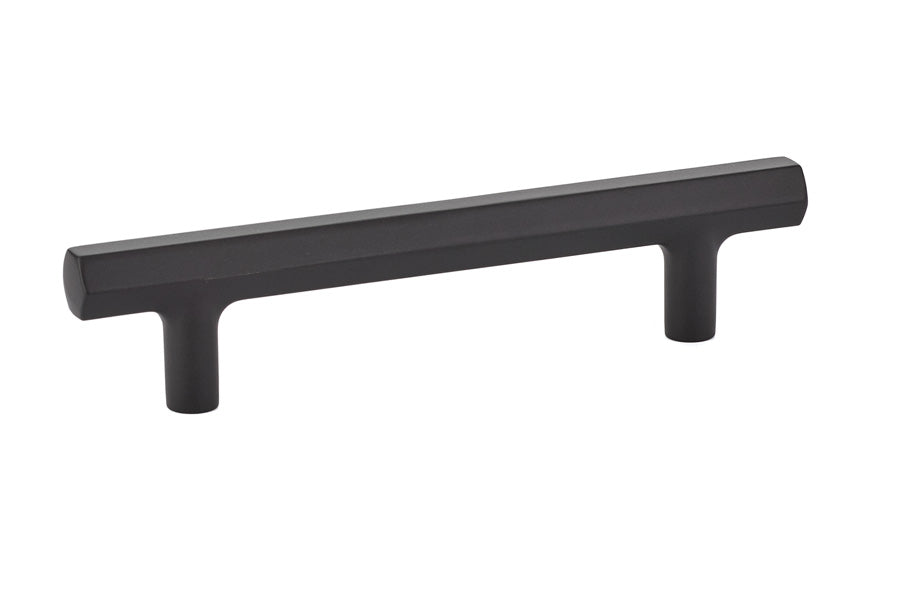Emtek - Mod Hex Cabinet Pull with 4" Center to Center - Flat Black