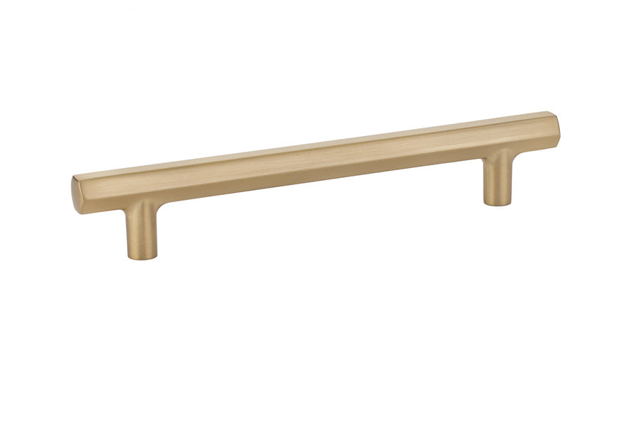 Emtek - Mod Hex Cabinet Pull with 6" Center to Center - Satin Brass