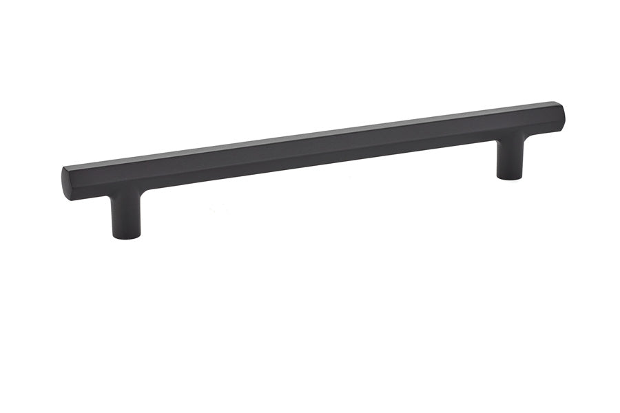 Emtek - Mod Hex Cabinet Pull with 8" Center to Center - Flat Black