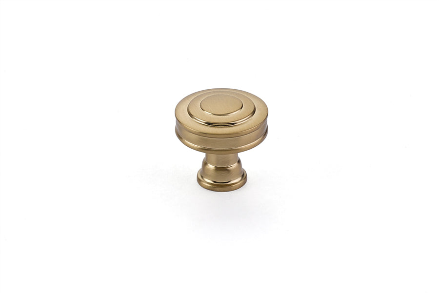 Emtek - Glendon 1-1/4" Cabinet Knob - Satin Brass